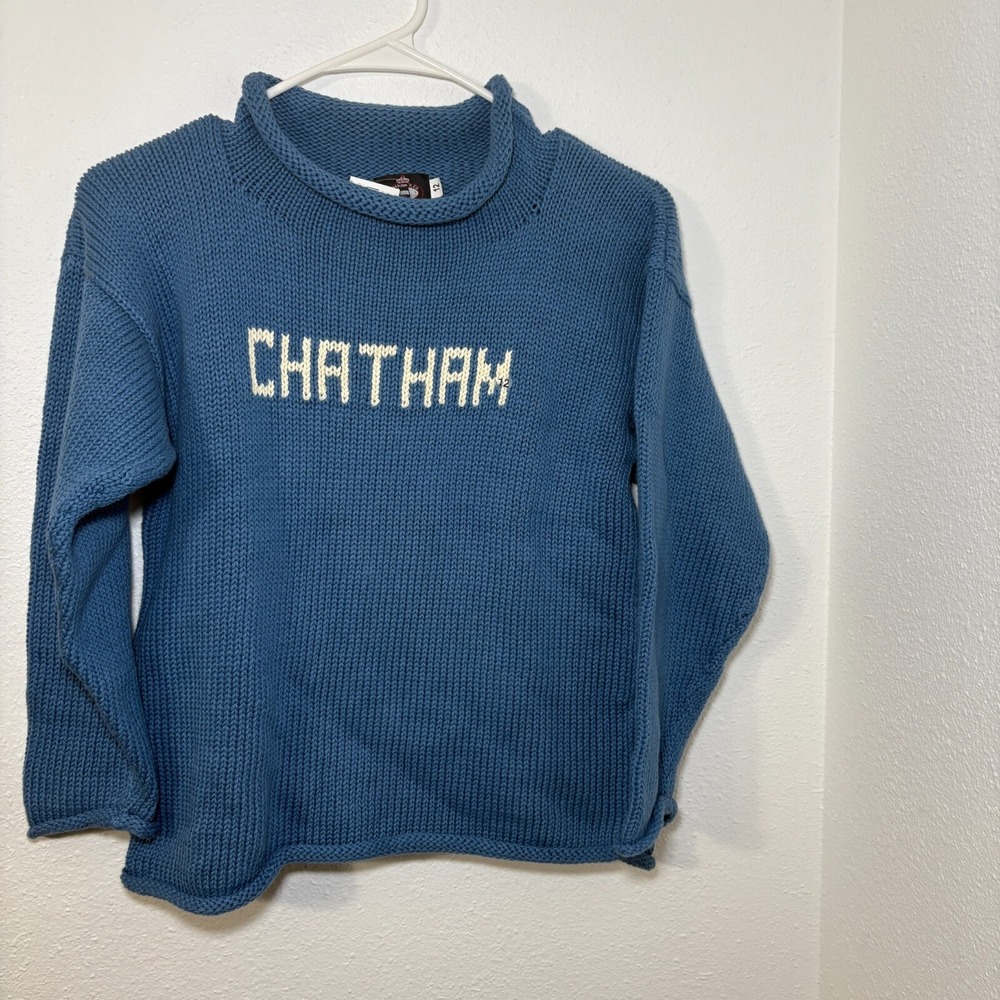 Chatham Clothing Bar Youth Rollneck Sweater Long Sleeve Peruvian Cotton Size 12